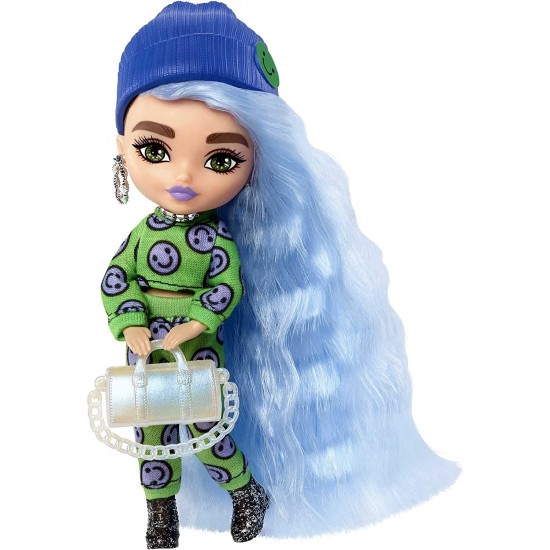 Barbie Extra Mini lelle Icy Blue Hair HGP65 Barbie Extra Mini lelle Icy Blue Hair HGP65