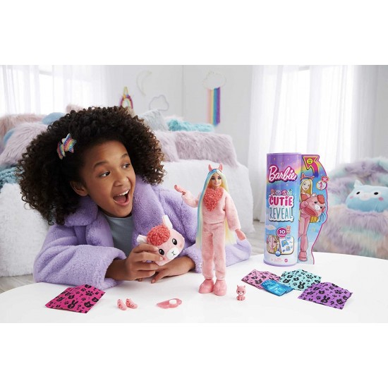 BARBIE Doll Cutie Reval Fantasy Series with Llama -Plush Costume & 10 Surprises HJL60 BARBIE Doll Cutie Reval Fantasy Series with Llama -Plush Costume & 10 Surprises HJL60