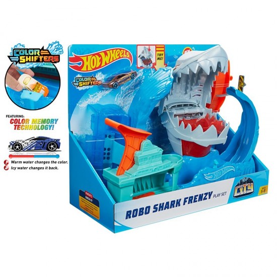 Hot Wheels™ Robo Shark Frenzy Play Set GJL12 Hot Wheels™ Robo Shark Frenzy Play Set GJL12