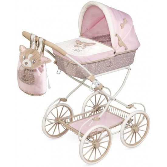 DeCuevas Salokamie Leļļu rati ar somu 81cm, 80043 DeCuevas Salokamie Leļļu rati ar somu 81cm, 80043