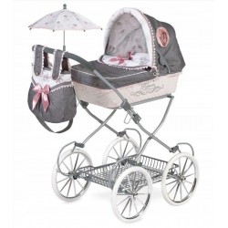 DeCuevas Toys Doll's stroller with umbrella and bag Reborn 81 cm 81031