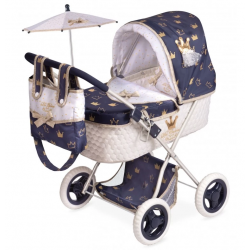 DeCuevas doll stroller with bag  and umbrella CLASSIC GOLD 60cm, 85032