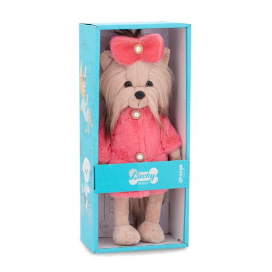 Lucky Doggy sunītis Lucky YoYo sunītis Modes Nedēļa, mīkstā rotaļlieta 38cm