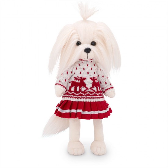 Mīkstā rotaļlieta LUCKY Doggy MIMI sunītis Ziemas Noskaņojums 37cm ar karkasu LD5/087 Mīkstā rotaļlieta LUCKY Doggy MIMI sunītis Ziemas Noskaņojums 37cm ar karkasu LD5/087