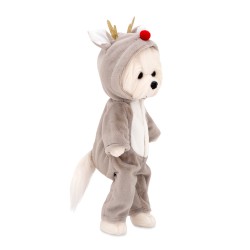 Mīkstā rotaļlieta LUCKY Doggy MIMI  sunītis Briedēns 37cm ar karkasu LD4/091