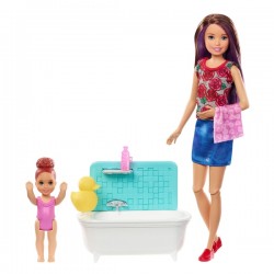 Barbie Skipper Babysitters Bathtime Playset FHY0097