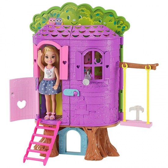 BARBIE Chelsea rotļu komplekts Treehouse FPF83 BARBIE Chelsea rotļu komplekts Treehouse FPF83