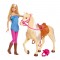 Barbie  lelle ar zirgu, spēļu komplekts FXH13