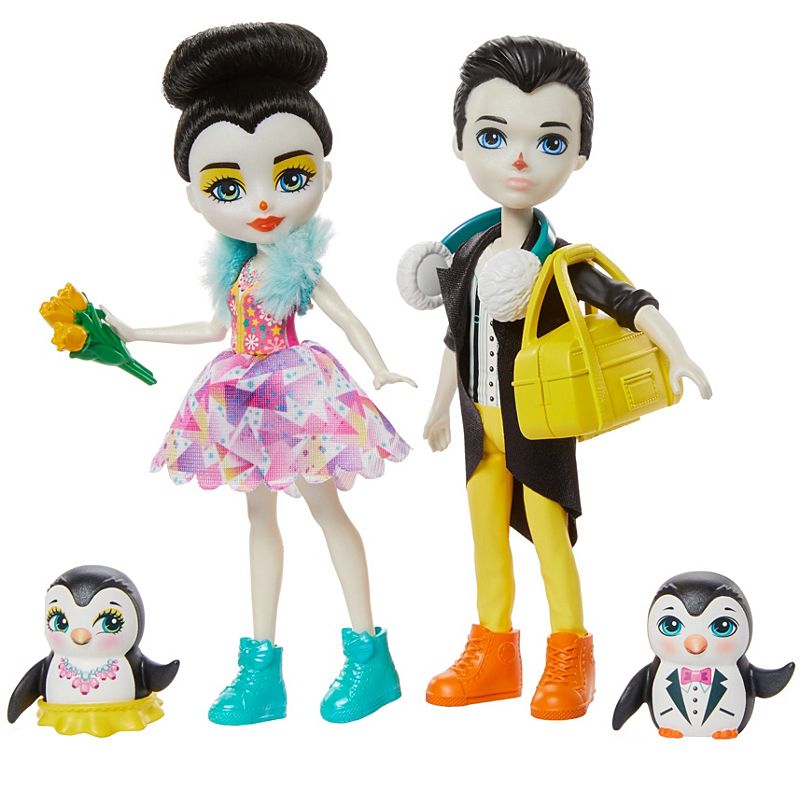 Enchantimals Darling Ice Dancers With Patterson Penguin Tux Dolls GJX49