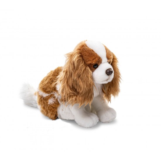 Cocker Spaniel Brown-White, Sitting - 23 cm (height) - Plush Dog M18419
