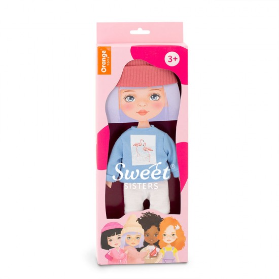 Apģērbu komplekts lellei no kolekcijas Sweet Ssisters : Zils Džemperis, S28 Apģērbu komplekts lellei no kolekcijas Sweet Ssisters : Zils Džemperis, S28