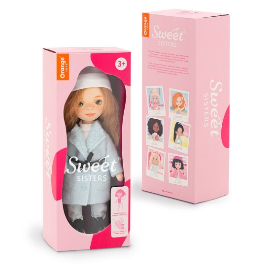 Lelle Sweet Sisters Sanija piparmētru krāsas mētelī (32cm) SS02-08 Lelle Sweet Sisters Sanija piparmētru krāsas mētelī (32cm) SS02-08