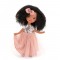 Lelle no kelekcijas Sweet Sisters Tina  rozā kleitā ar fliteriem (32cm) SS05-05