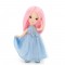 Lelle no kolekcijas Sweet  Ssisters Billija gaiši zilā satīna kleitā (32cm) SS06-06