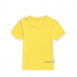 Bērnu T-krekls vienkrāsains ,dzeltrens ,ar īsām piedurknēm 98-164