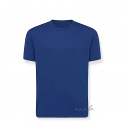 Children's T-shirt plain, blue, with short sleeves 98-164cm