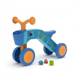 ItsiBitsi Blocks ride-on with storage basket and play blocks that fit in frame