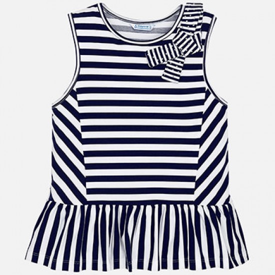 MAYORAL Short floral sleeved T-shirt for girl 6062/39