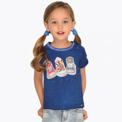 MAYORAL Short sleeved trainers t-shirt for girl 3004/81