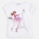 MAYORAL Short sleeved doll print t-shirt for girl 3008/47 MAYORAL Short sleeved doll print t-shirt for girl 3008/47