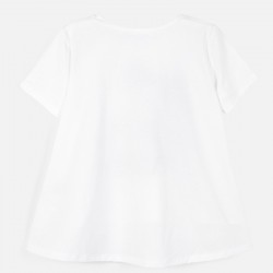 .MAYORAL Short sleeved glitter t-shirt for girl 6009/49
