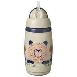 TOMMEE TIPPEE thermos-krūzīte INSULATED STRAW 266ml, 12m+, pelēka 447824